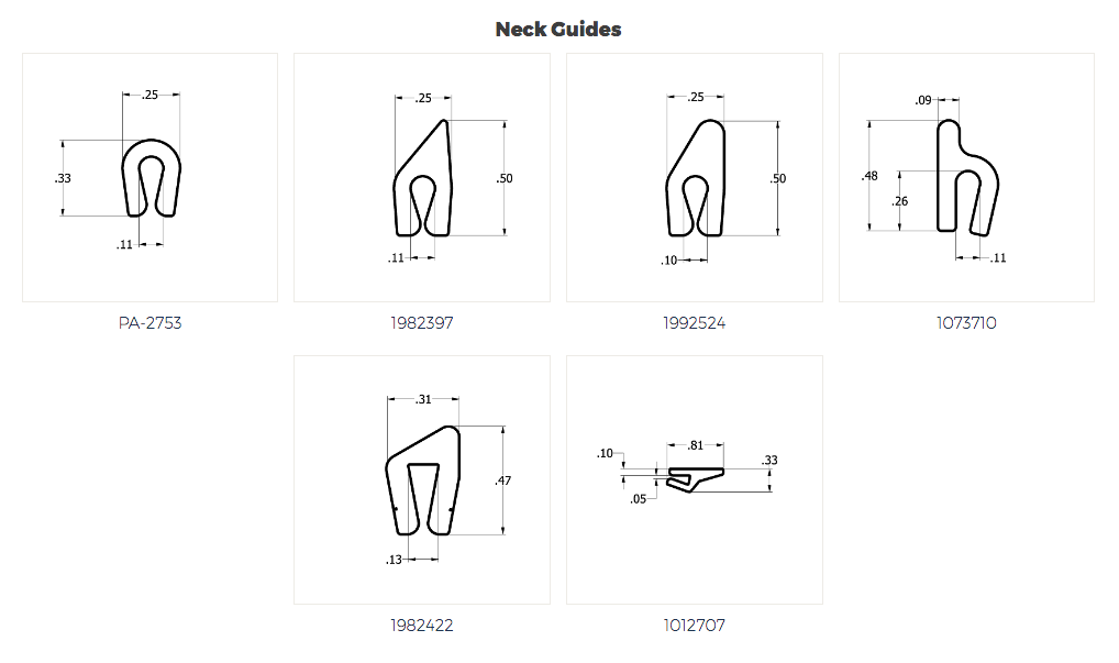 Spiratex Neck Guides Specs