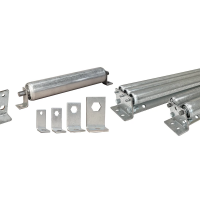 rollers and brackets